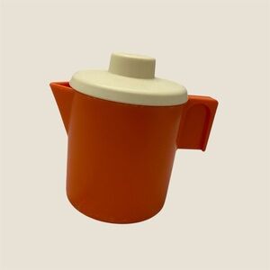 1987 Fisher Price Fun With Food Orange Pitcher with Lid Vintage Play Kitchen